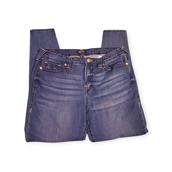 True Religion Jenny Curvy Mid Rise Super Skinny Size 34 ( US 16) Fall Denim - Picture 2 of 5